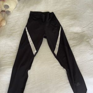 Adidas legging with white stripe detail